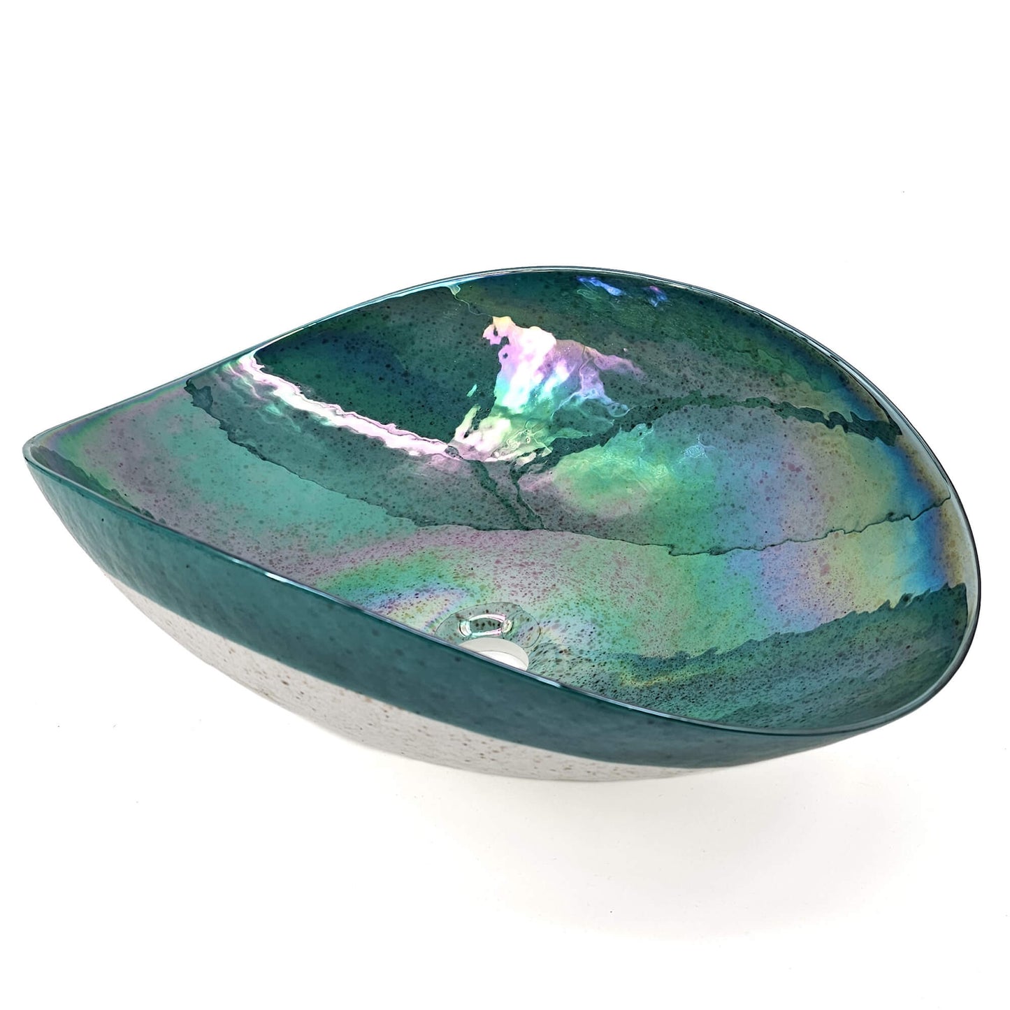 Ruvati Ruvati Murano 19" Glass Art Vessel Seashell Bathroom Sink - Culinary Kitchen OKC