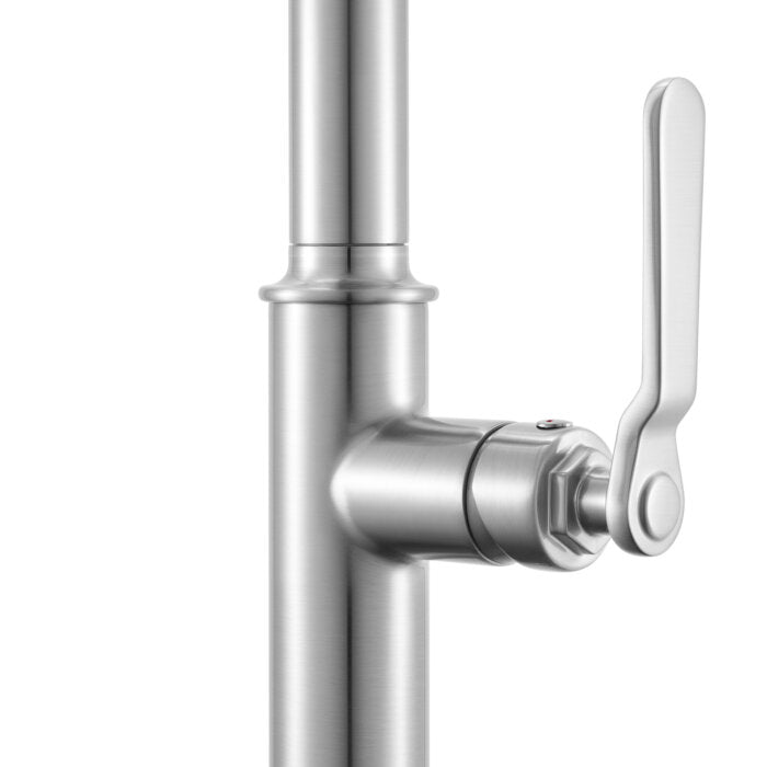 Ruvati Ruvati Bianca Single Handle Pull Down Kitchen Faucet Stainless Steel - Culinary Kitchen OKC