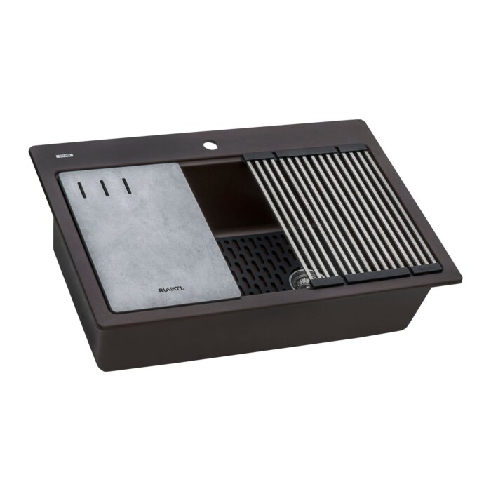 Ruvati Ruvati 33" epiStage Kitchen Sink Topmount - Culinary Kitchen OKC