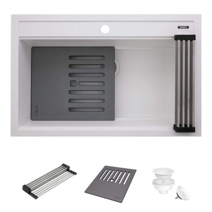 Ruvati Ruvati epiCube 34" White Kitchen Sink - Culinary Kitchen OKC