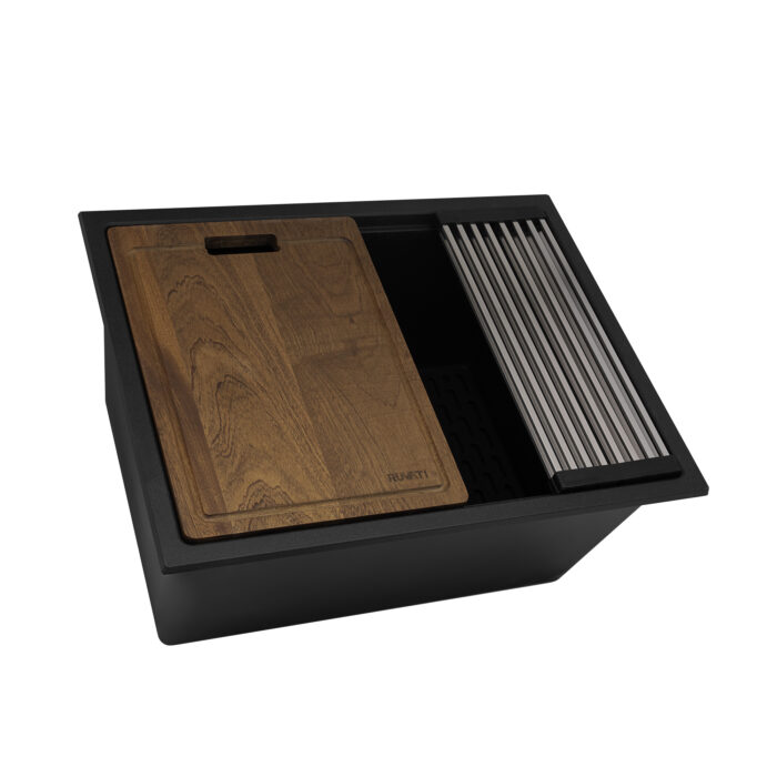 Ruvati Ruvati epiRock Undermount Charcoal Black Laundry Sink - Culinary Kitchen OKC