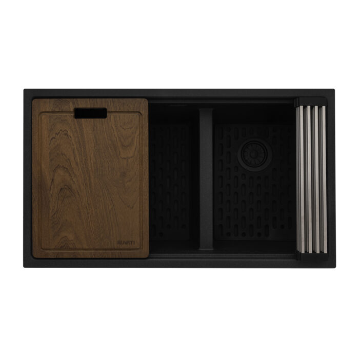 Ruvati Ruvati epiRock Undermount Charcoal Black Laundry Sink - Culinary Kitchen OKC