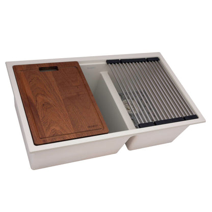 Ruvati Ruvati epiRock 33" White Kitchen Sink - Culinary Kitchen OKC