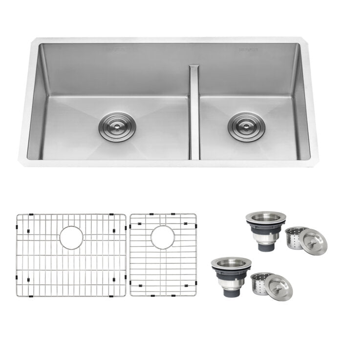 Ruvati Ruvati Urbana Undermount Double Bowl Kitchen Sink - Culinary Kitchen OKC