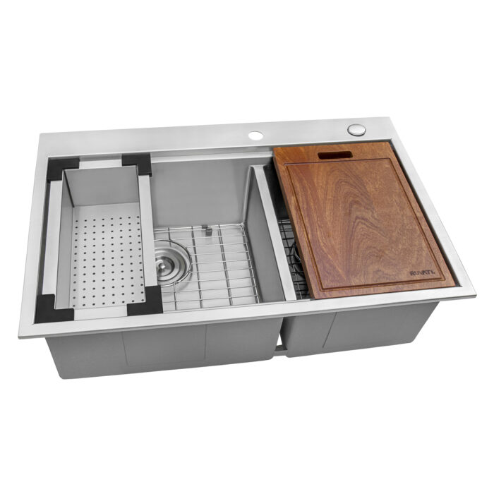 Ruvati Ruvati Siena Drop-In Double Bowl Stainless Steel Kitchen Sink - Culinary Kitchen OKC