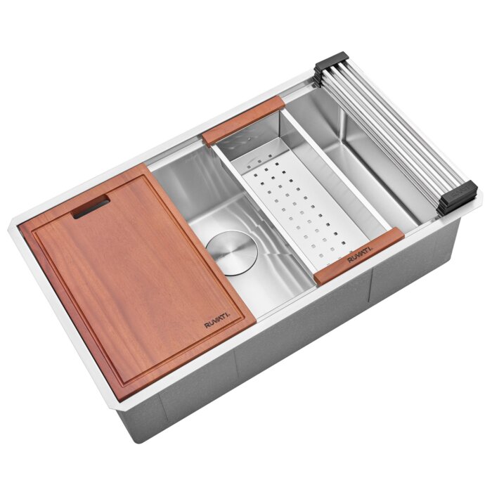 Ruvati Ruvati Roma Pro Workstation Kitchen Sink - Culinary Kitchen OKC