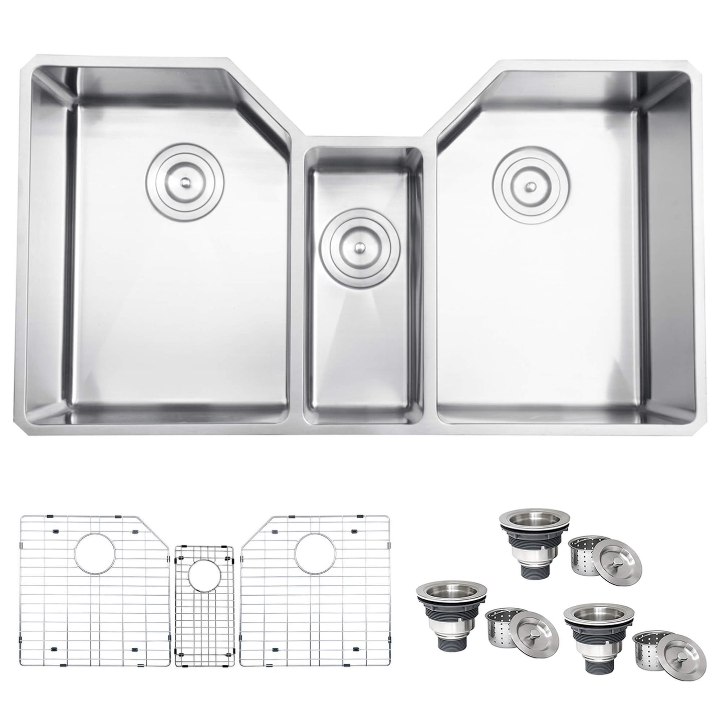 Ruvati Ruvati Gravena 35" Triple Bowl Kitchen Sink - Culinary Kitchen OKC