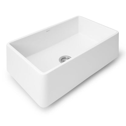 Ruvati Ruvati Fiamma 30" x 20" Farmhouse Kitchen Sink White - Culinary Kitchen OKC
