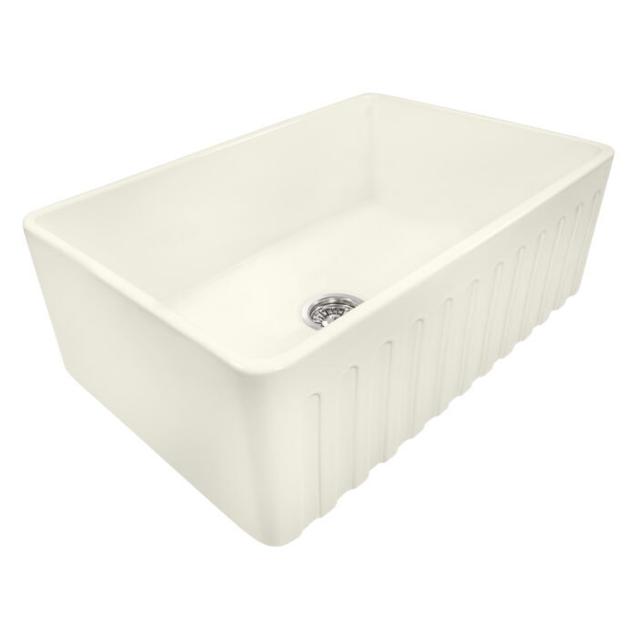 Ruvati Ruvati Fiamma 33" x 20" Farmhouse Apron-Front Kitchen Sink Biscuit Color - Culinary Kitchen OKC