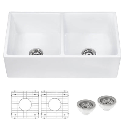 Ruvati Ruvati Fiamma 33" x 18" Farmhouse Apron Front Kitchen Sink - Culinary Kitchen OKC
