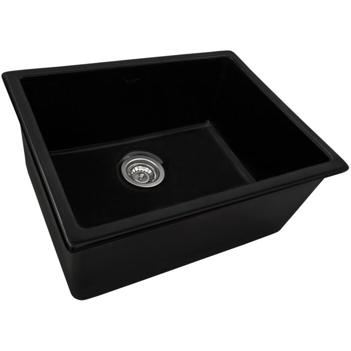 Ruvati Ruvati Fiamma Undermount Kitchen Sink Glossy Black - Culinary Kitchen OKC