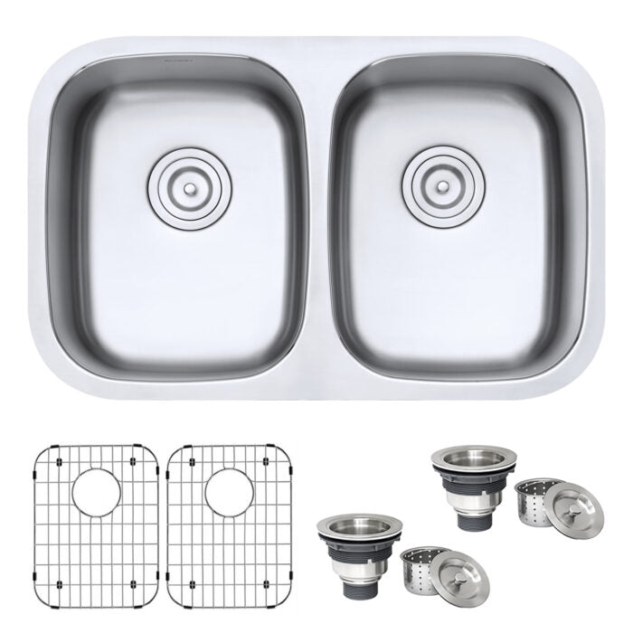 Ruvati Ruvati Parmi Undermount Double Bowl Kitchen Sink - Culinary Kitchen OKC