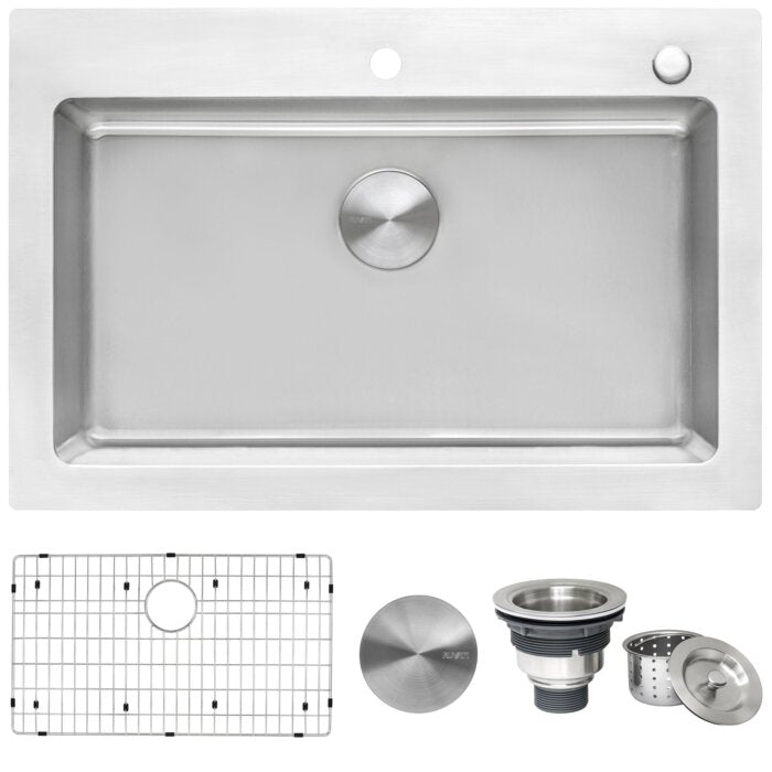 Ruvati Ruvati Modena Drop-In Kitchen Sink Stainless Steel - Culinary Kitchen OKC