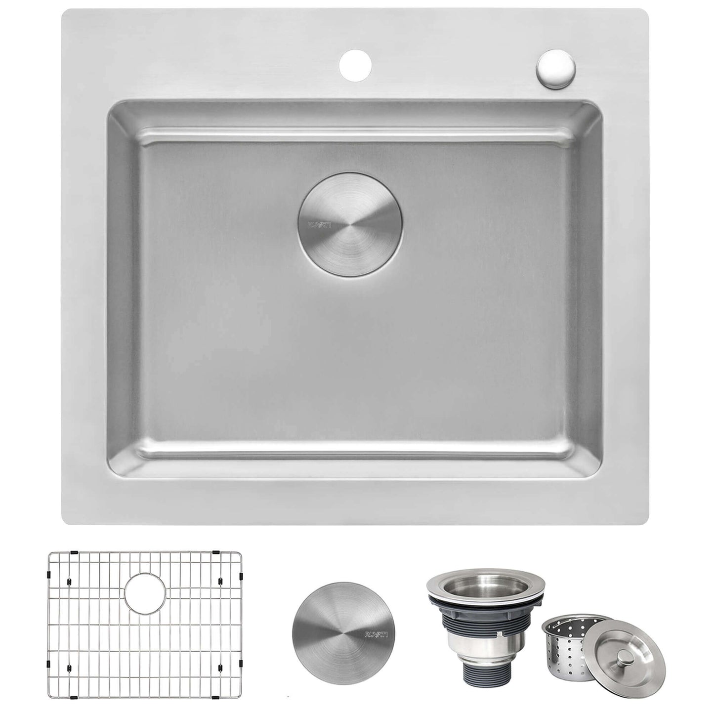 Ruvati Ruvati Modena Drop-In Kitchen Sink Stainless Steel - Culinary Kitchen OKC