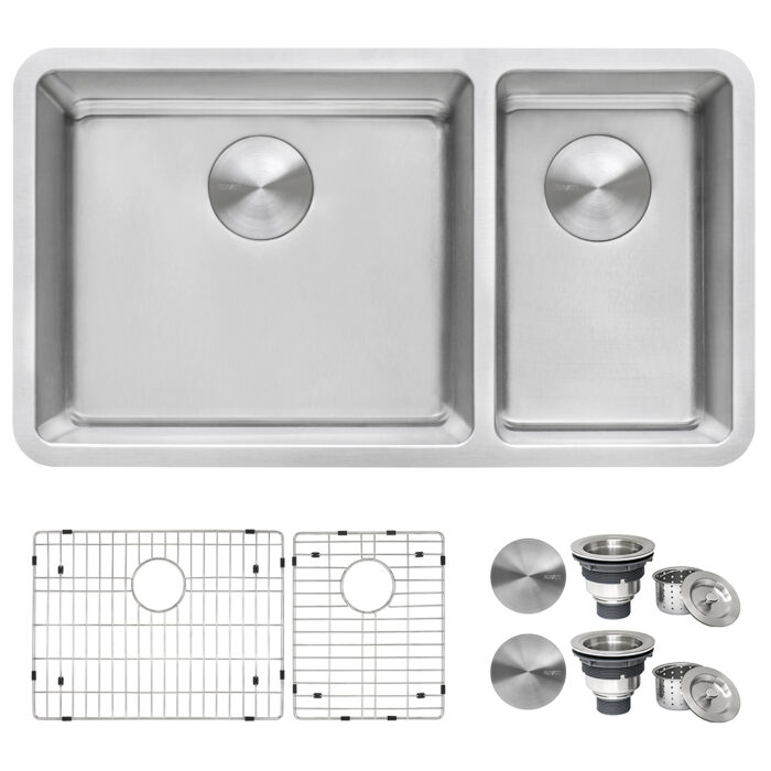 Ruvati Ruvati Modena Undermount Double Bowl Kitchen Sink - Culinary Kitchen OKC