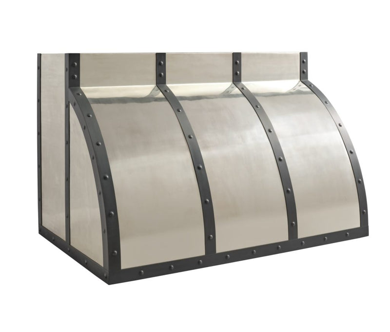 Thompson Traders Thompson Traders Silver & Black Custom Range Hood - Culinary Kitchen OKC