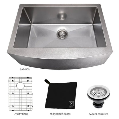ZLINE ZLINE 30" Zermatt Farmhouse Single Bowl - Culinary Kitchen OKC