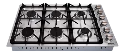 Thor Thor Kitchen 36" Professional Drop-In Gas Cooktop in Stainless Steel - Culinary Kitchen OKC