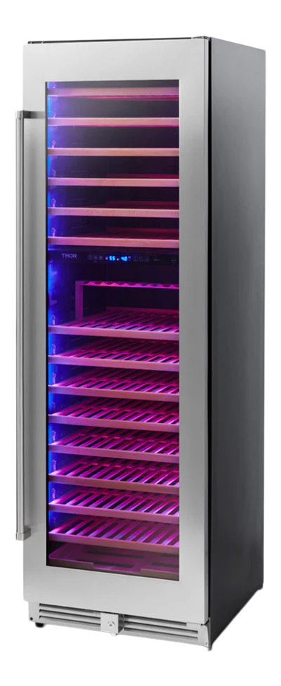 Thor Thor 24" Dual Zone Wine Cooler, 162 Wine Bottle Capacity - Culinary Kitchen OKC