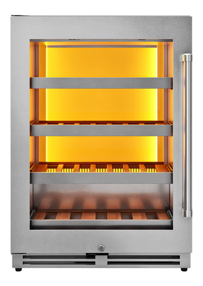 Thor Thor 24" Single Zone Wine Cooler, Left Swing, 45 Wine Bottle Capacity - Culinary Kitchen OKC