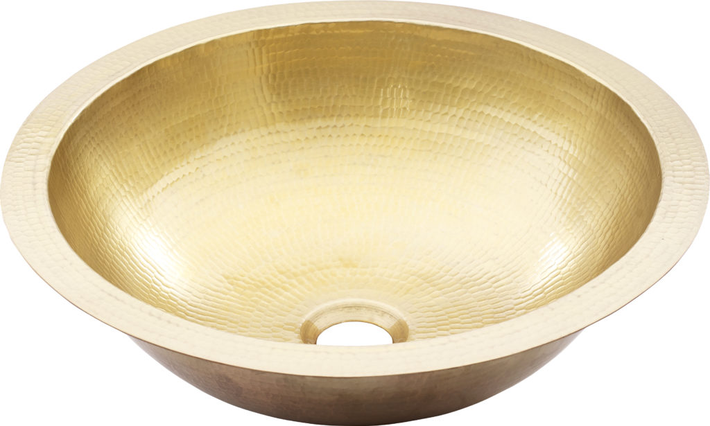 Thompson Traders Thompson Traders Tacambaro Antique Satin Gold Bathroom Sink - Culinary Kitchen OKC