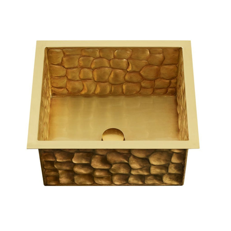 Thompson Traders Thompson Traders Rivera Tortuga Satin Brass Kitchen Sink - Culinary Kitchen OKC