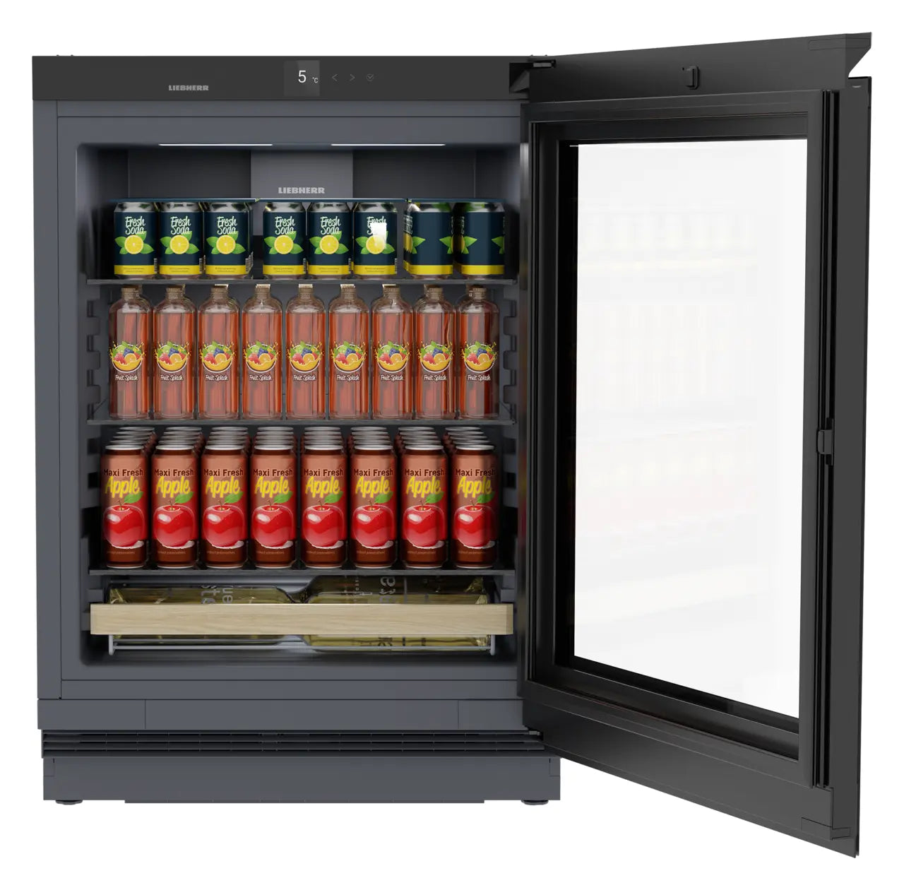 Liebherr fully integrated under counter beverage refrigerator