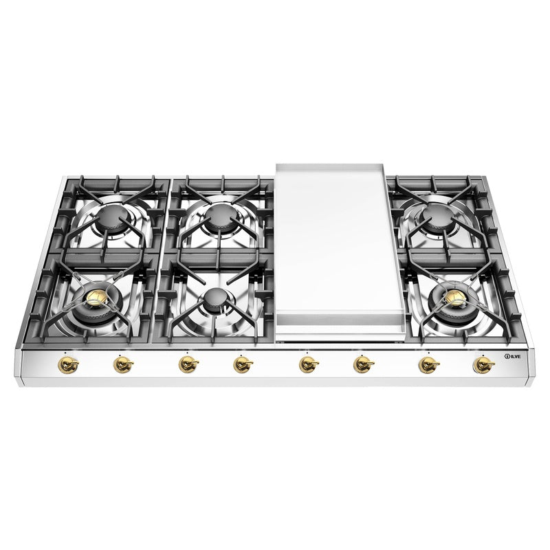 Ilve Ilve Nostalgie II 48" Cooktop w Griddle - Culinary Kitchen OKC