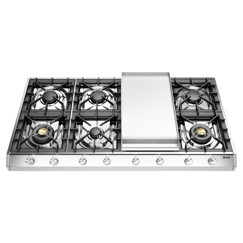 Ilve Ilve Professional Plus II 48" Cooktop w Griddle - Culinary Kitchen OKC