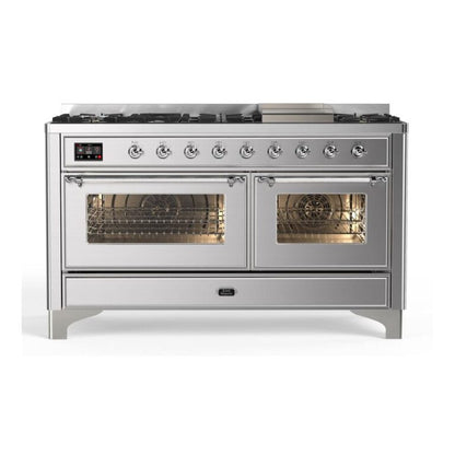 Ilve Ilve Majestic II 60" Dual Fuel Glass Door - Culinary Kitchen OKC