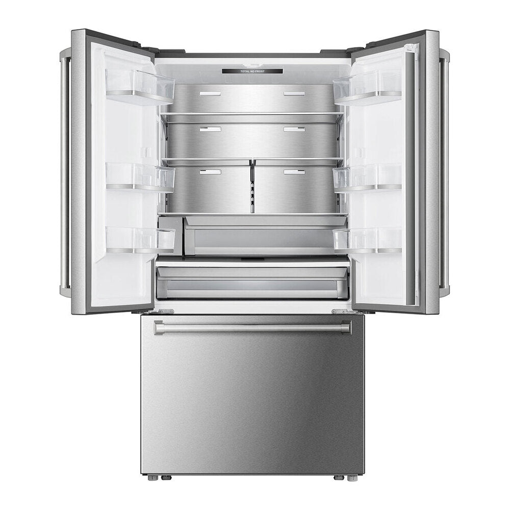 Verona Verona 36 inch French Door Counter-Depth Refrigerator with 20.2 cu. ft. Total Capacity, Internal Water Dispenser, Automatic Ice Maker, Energy Star - Culinary Kitchen OKC