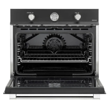 Verona Verona 30 inch Built-In Gas Single Wall Oven with 3.5 cu. ft. Capacity and Convection Matte Black - Culinary Kitchen OKC