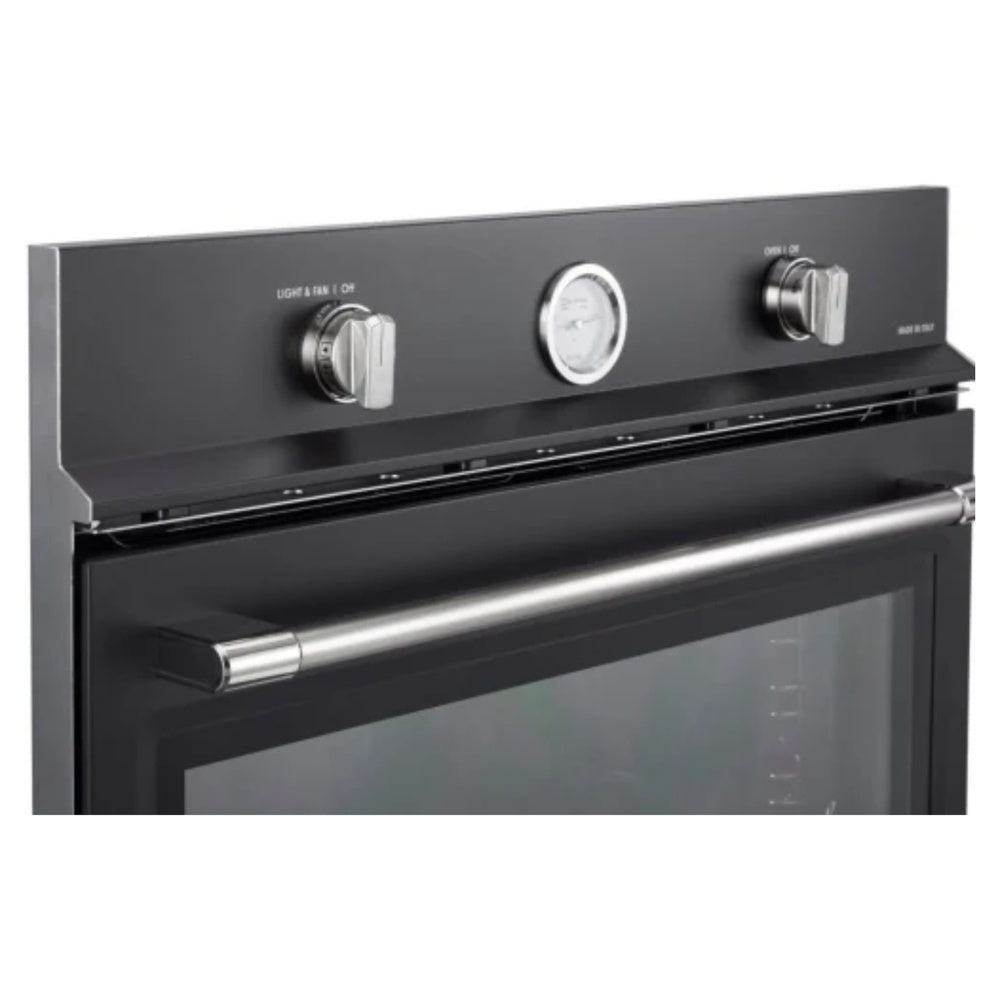 Verona Verona 30 inch Built-In Gas Single Wall Oven with 3.5 cu. ft. Capacity and Convection Matte Black - Culinary Kitchen OKC