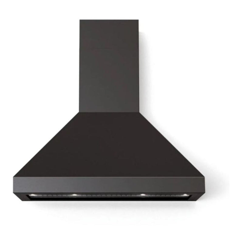 Verona Verona 36 inch Designer Chimney Wall Hood with 600 CFM, Stainless Steel Baffle Filters, LED Lighting Matte Black - Culinary Kitchen OKC