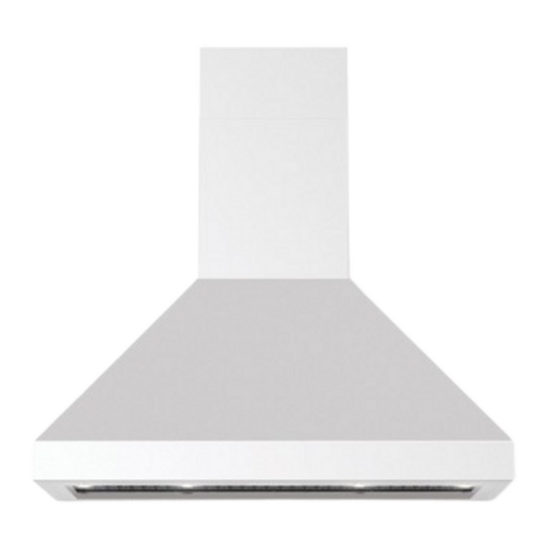 Verona Verona 36 inch Designer Chimney Wall Hood with 600 CFM, Stainless Steel Baffle Filters, LED Lighting White - Culinary Kitchen OKC
