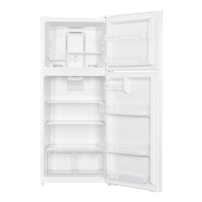 Verona Verona 28 inch Top Freezer Refrigerator with 17.6 cu. ft. Total Capacity, Reversible Doors, Recessed Handle, Energy Star White - Culinary Kitchen OKC
