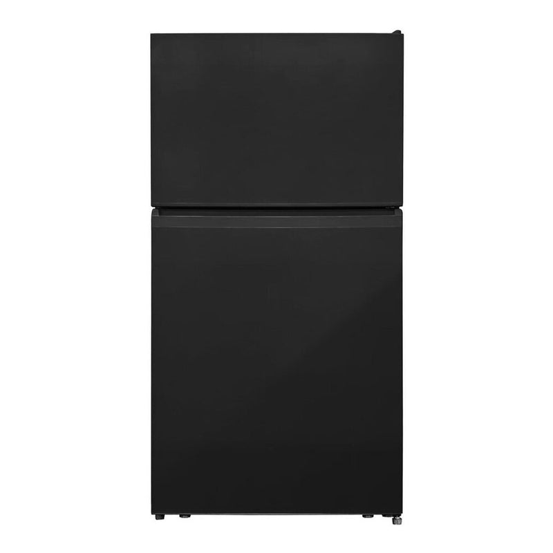 Verona Verona 33 inch Top Freezer Refrigerator with 24 cu. ft. Total Capacity, Reversible Doors, Recessed Handle, Energy Star Black - Culinary Kitchen OKC