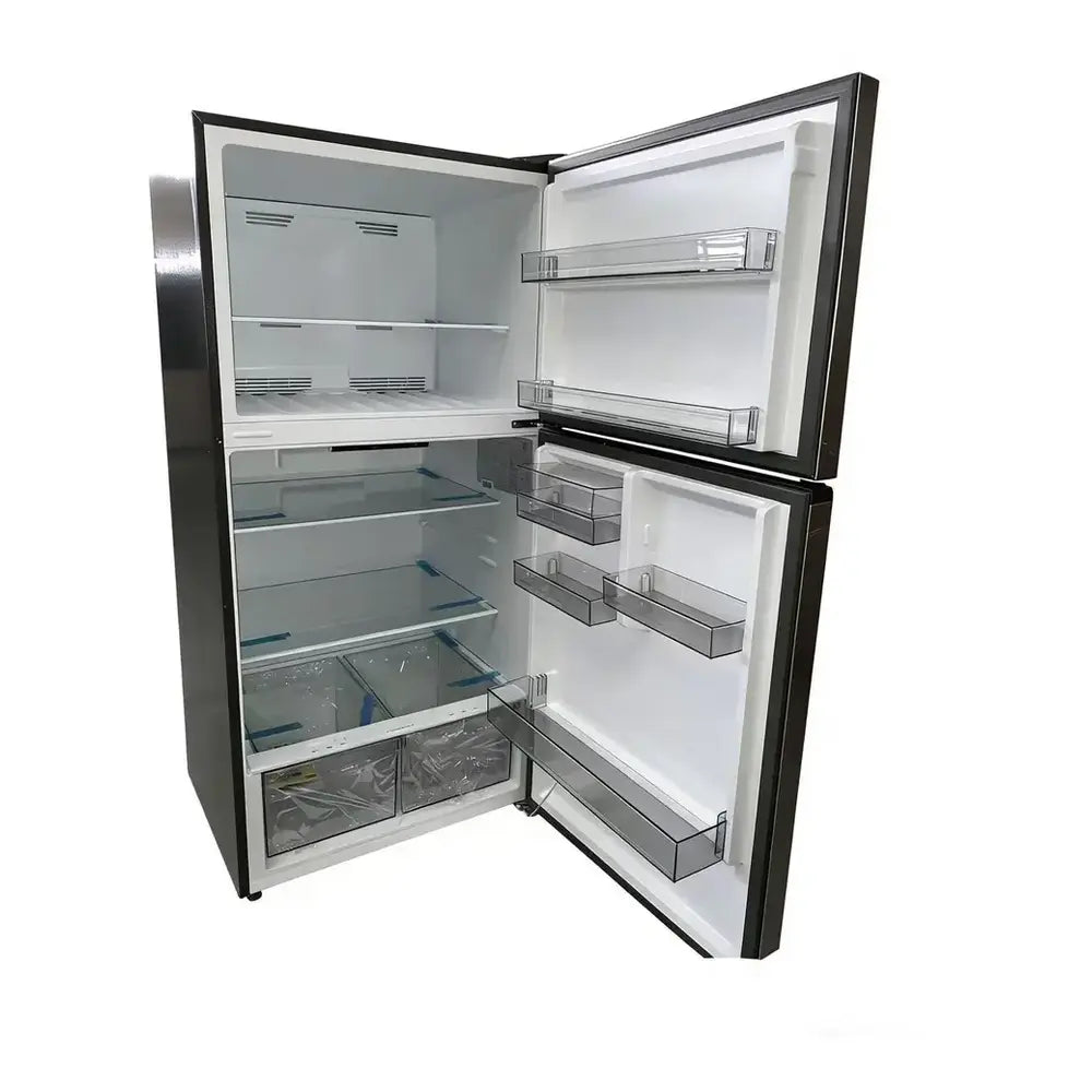 Verona Verona 33 inch Top Freezer Refrigerator with 24 cu. ft. Total Capacity, Reversible Doors, Recessed Handle, Energy Star Stainless Steel Look - Culinary Kitchen OKC