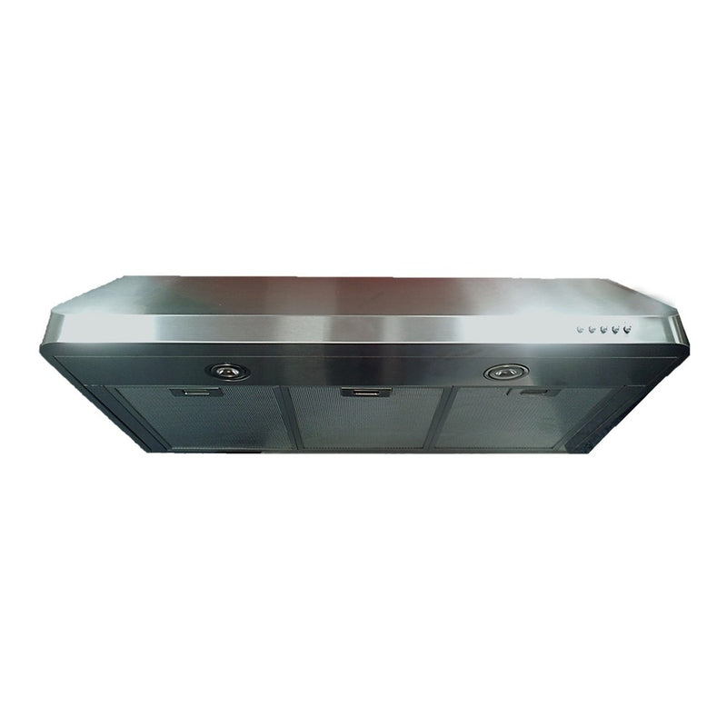 Verona Verona 36 inch Low Profile Under Cabinet Range Hood with 600 CFM, Aluminum Mesh Filters and LED Lighting in Stainless Steel - Culinary Kitchen OKC