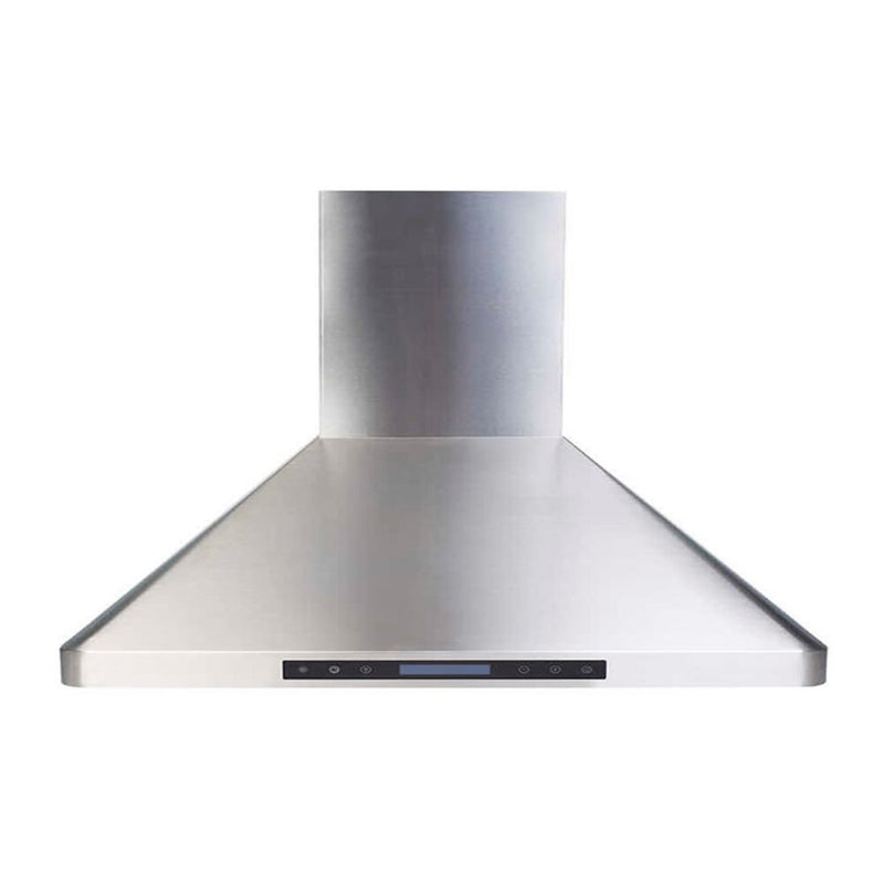 Verona Verona 36 inch Chimney Wall Hood with 600 CFM, Stainless Steel Baffle Filters, LED Lighting, Remote Controller in Stainless Steel - Culinary Kitchen OKC