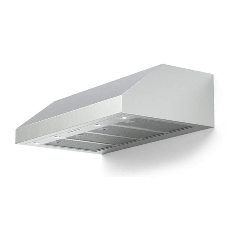 Verona Verona 48 inch Designer Low Profile Under Cabinet Range Hood with 1200 CFM, Stainless Steel Baffle Filters, LED Lighting in Stainless Steel - Culinary Kitchen OKC
