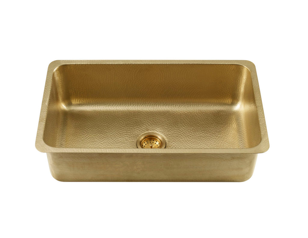 Thompson Traders Thompson Traders Villa Hammered Brass Kitchen Sink - Culinary Kitchen OKC
