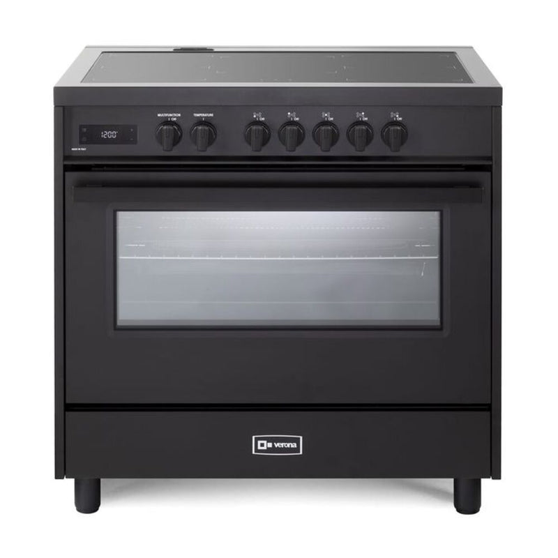 Verona Verona 36 inch Ultima Midnight Collection Freestanding Induction Range with 5 Elements - Culinary Kitchen OKC