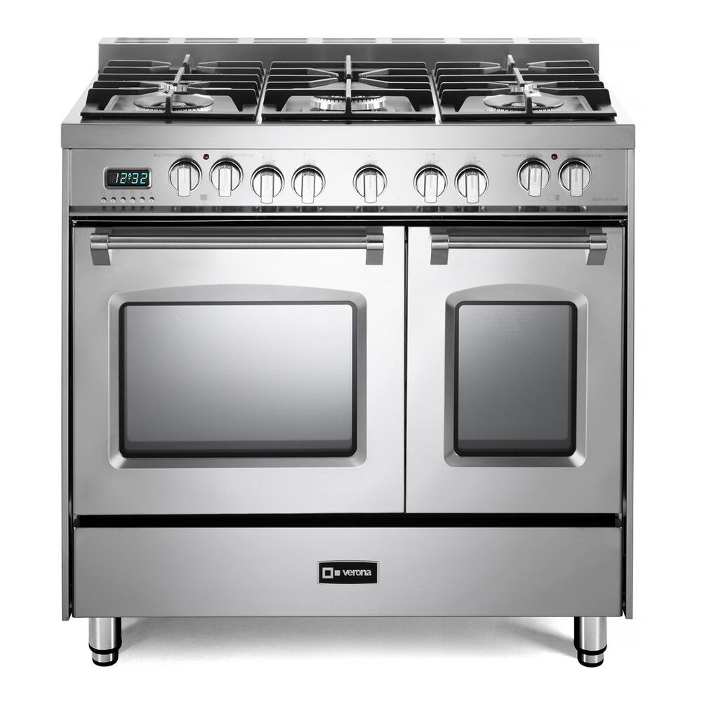 Verona Verona 36 inch Prestige Series Freestanding Dual Fuel Double Oven Range with 5 Sealed Burners - Culinary Kitchen OKC