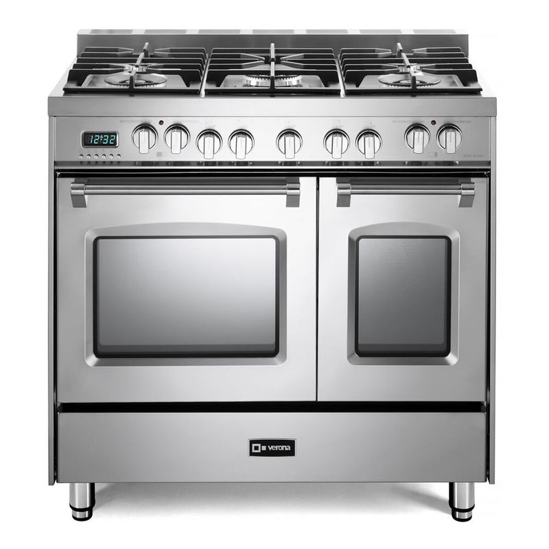 Verona Verona 36 inch Prestige Series Freestanding Dual Fuel Double Oven Range with 5 Sealed Burners - Culinary Kitchen OKC