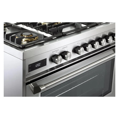 Verona Verona 36 inch Ultima Collection Freestanding Dual Fuel Range with 5 Sealed SABAF Brass Burners - Culinary Kitchen OKC