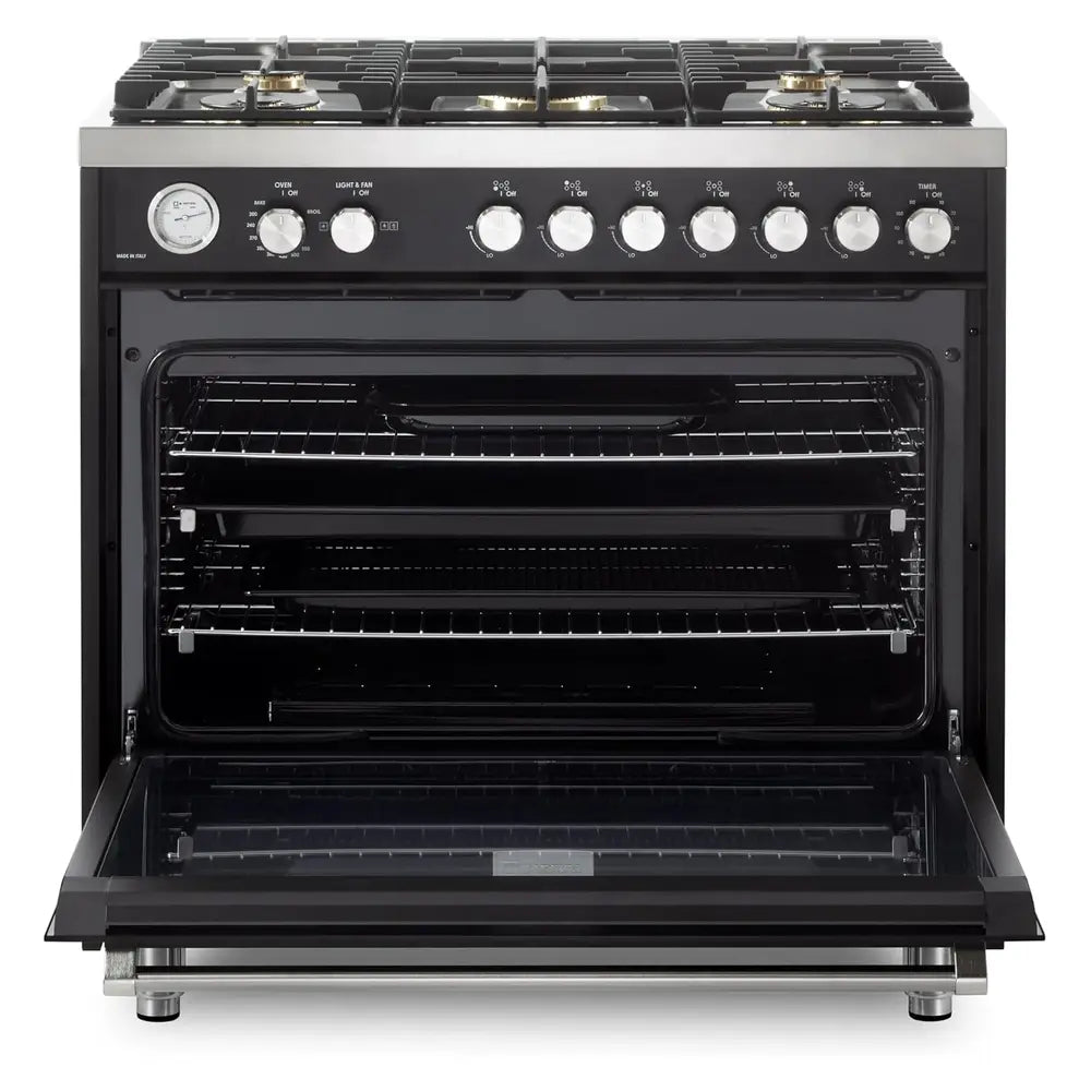 Verona Verona 36 inch Ultima Collection Freestanding Gas Range with 5 Sealed SABAF Brass Burners - Culinary Kitchen OKC