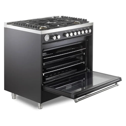 Verona Verona 36 inch Ultima Collection Freestanding Gas Range with 5 Sealed SABAF Brass Burners - Culinary Kitchen OKC