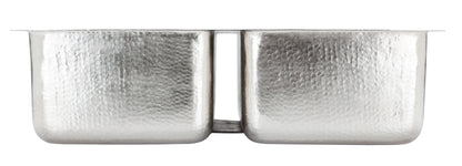 Thompson Traders Thompson Traders Villa Hammered Stainless Steel Double Bowl Kitchen sink - Culinary Kitchen OKC