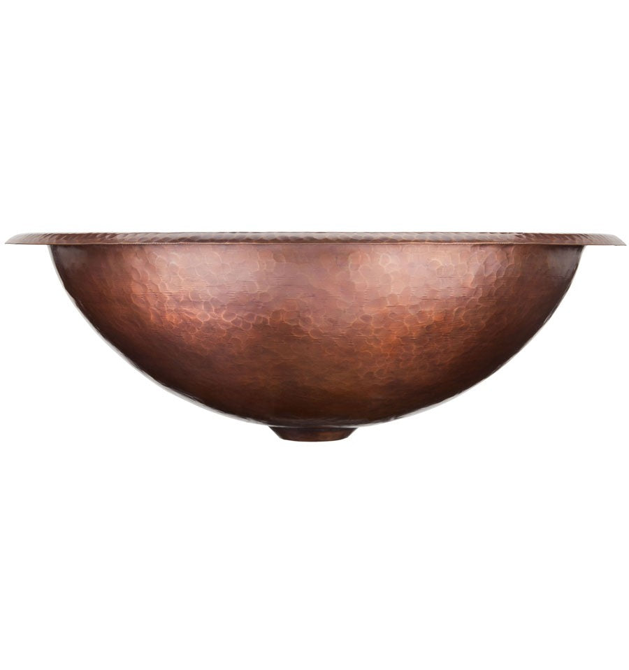 Thompson Traders Thompson Traders Tacambaro Antique Copper Bathroom Sink - Culinary Kitchen OKC